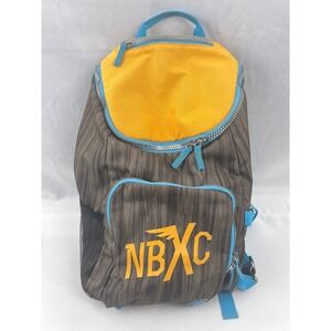 New Balance NBXC Cross Country Podiuim Backpack Bag Yellow Blue Brown